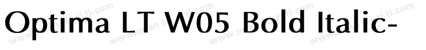 Optima LT W05 Bold Italic字体转换